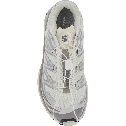 XT-6 White Sneakers with chunky rubber sole in tech fabric unisex
