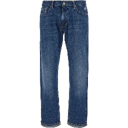 Julian is a blue selvedge denim with pockets and button closure for men