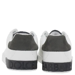 Portofino Light White Sneaker with Logo lettering on the Heel in Leather for Men