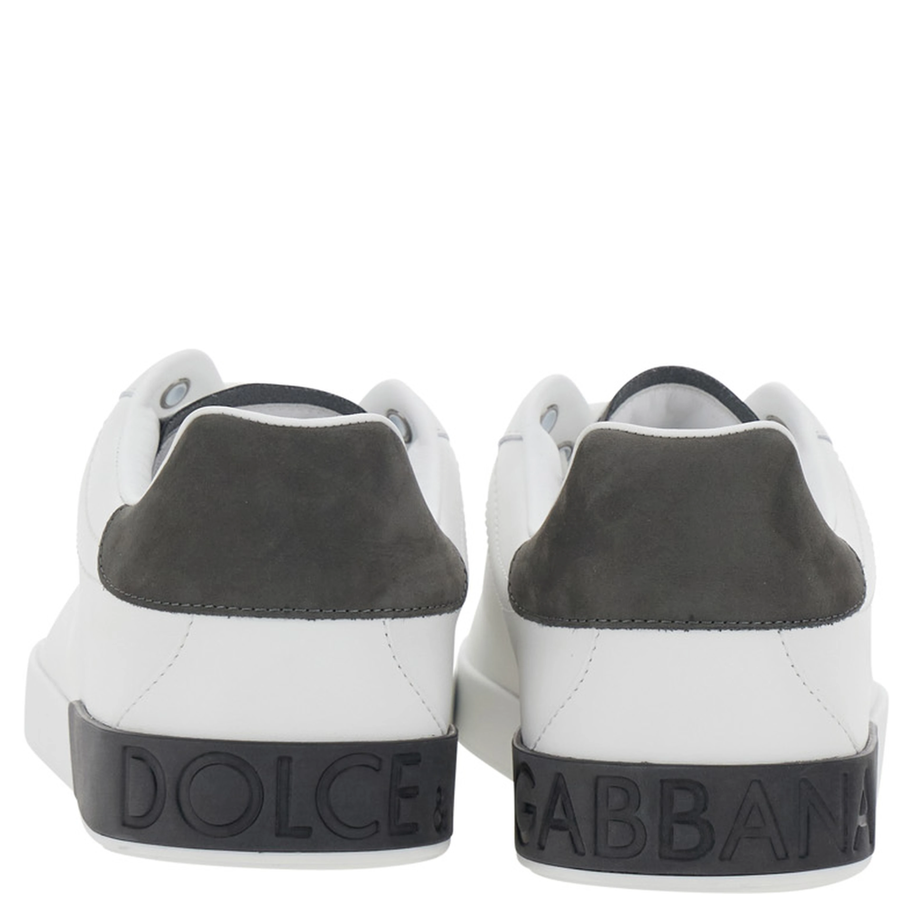 Portofino Light White Sneaker with Logo lettering on the Heel in Leather for Men