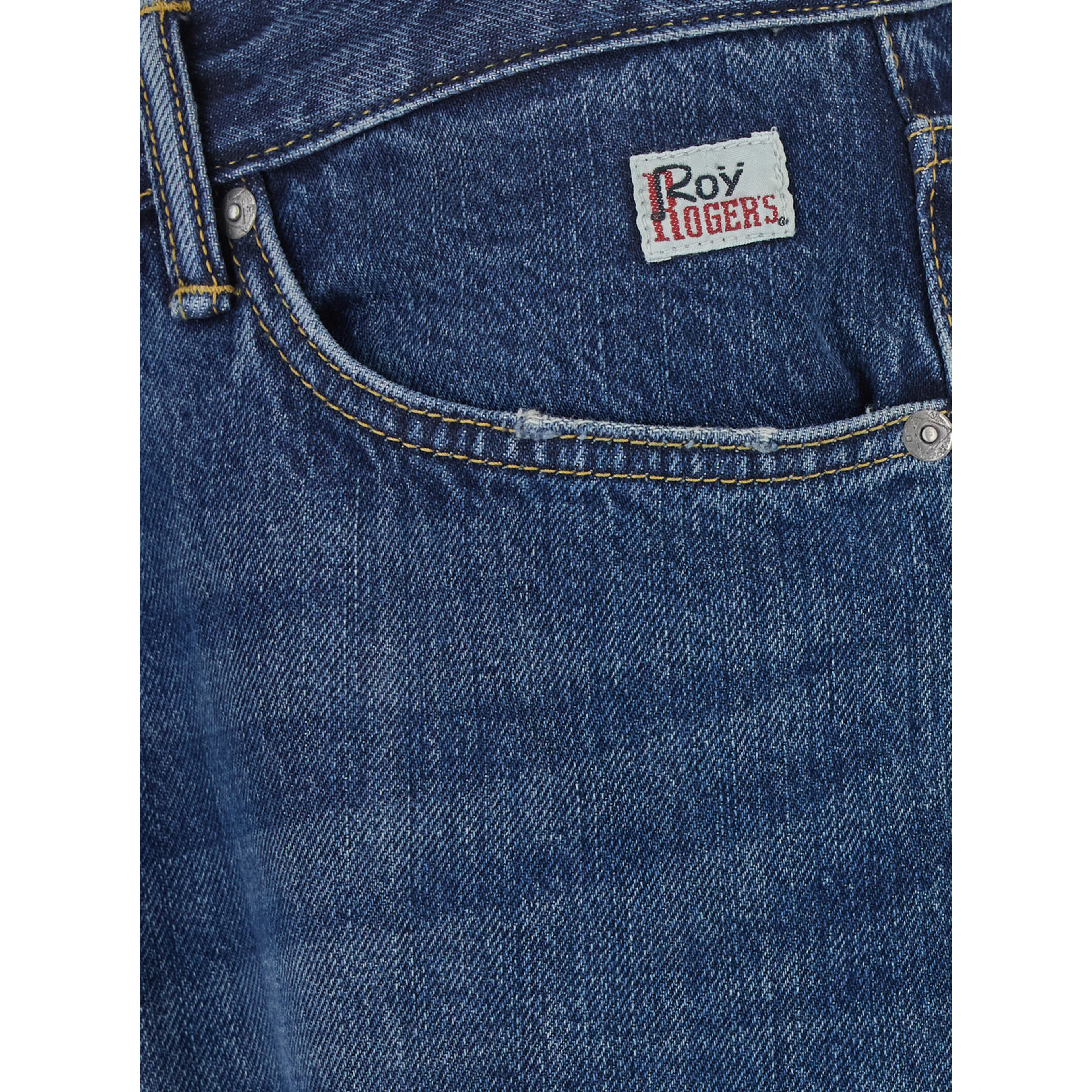 Julian is a blue selvedge denim with pockets and button closure for men