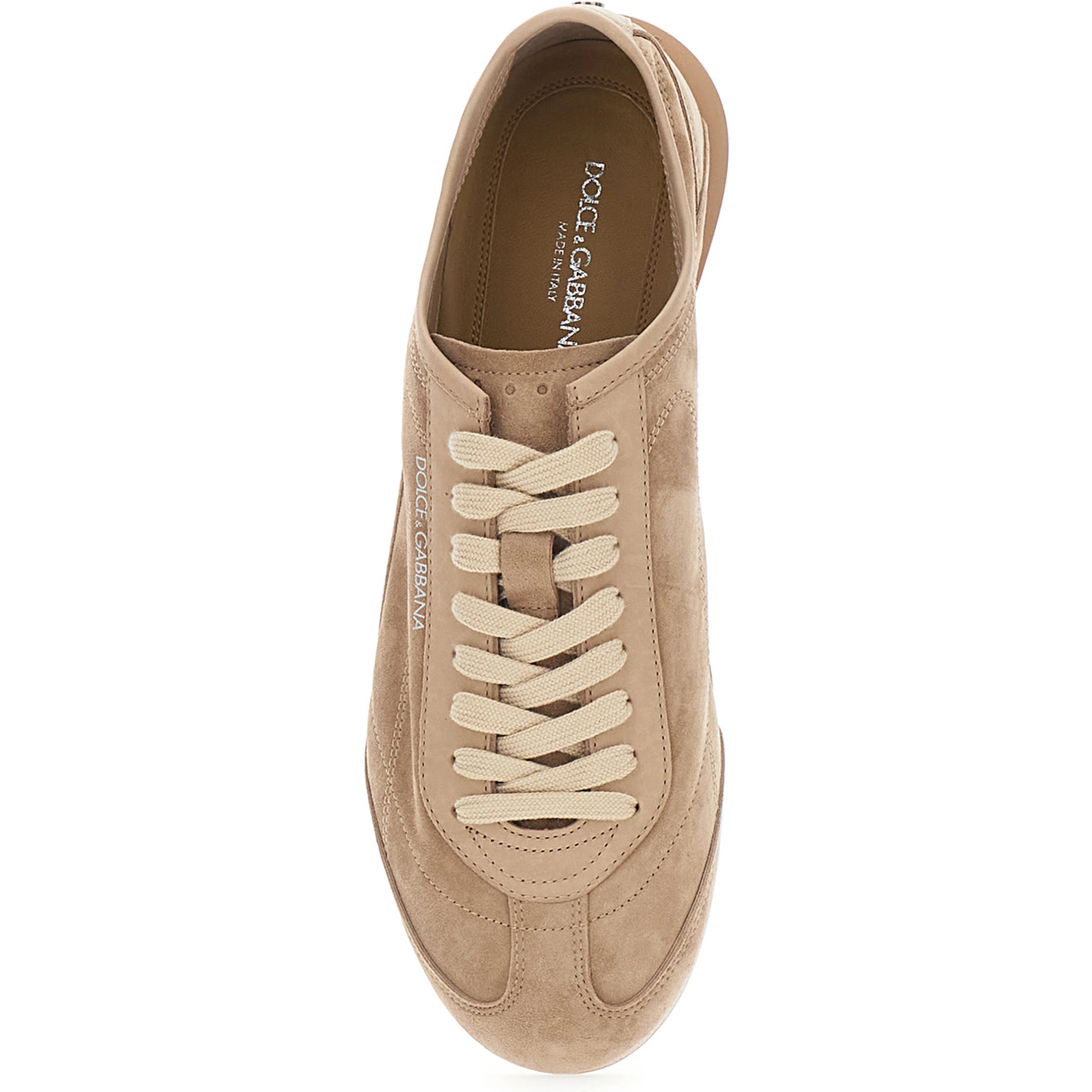 Gimondi Plus Brown Sneakers with logo lettering on the front in suede for men
