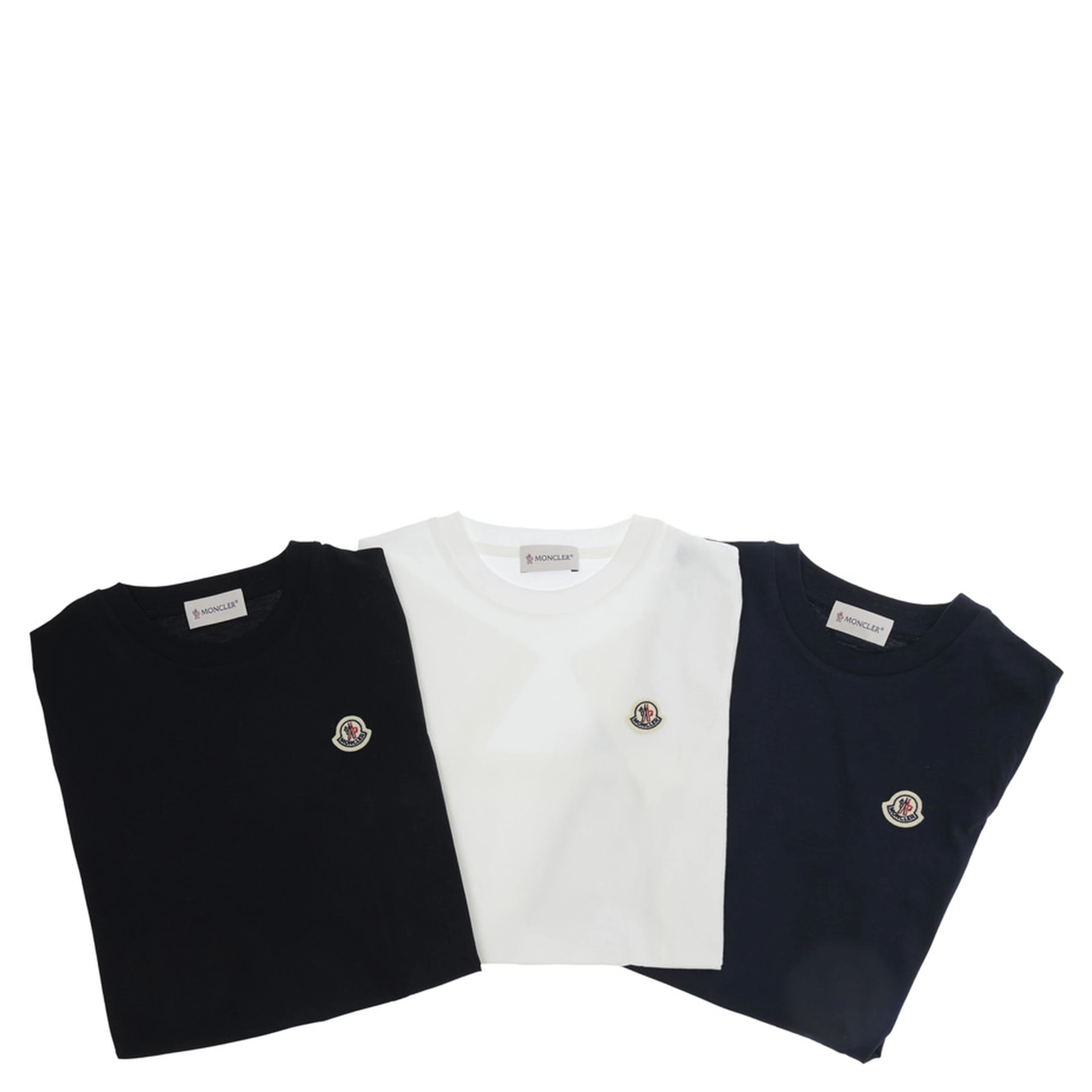 T-shirt Moncler Kids with short sleeves and multicolored logo patch