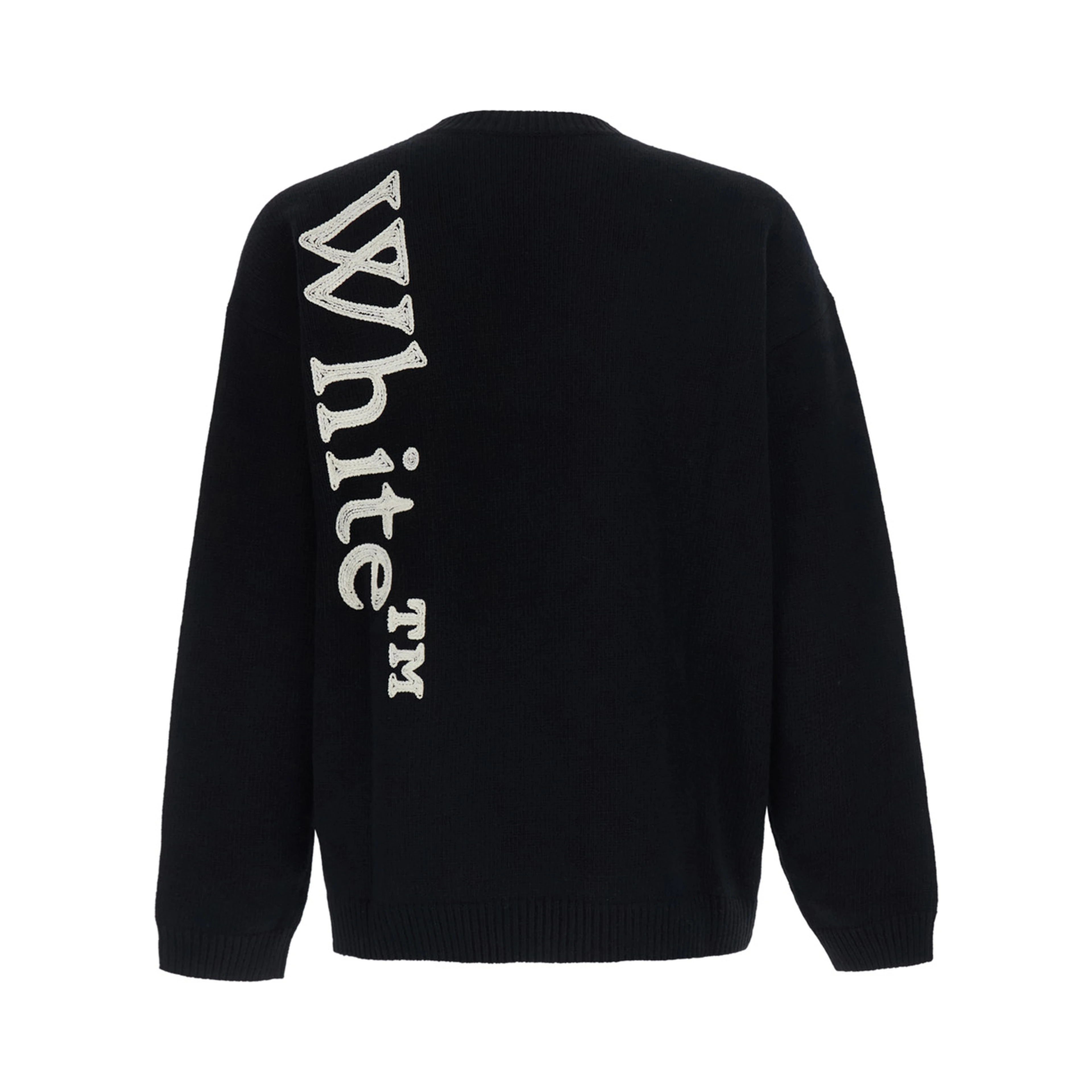 VERTICAL BOOKISH T-shirt with round neck and long sleeves in Black Cotton Unisex