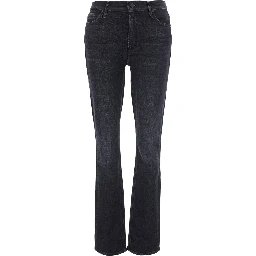 THE MID RISE DAZZLER SKIMP is a mid-rise jeans with a womens gray stretchy fabric