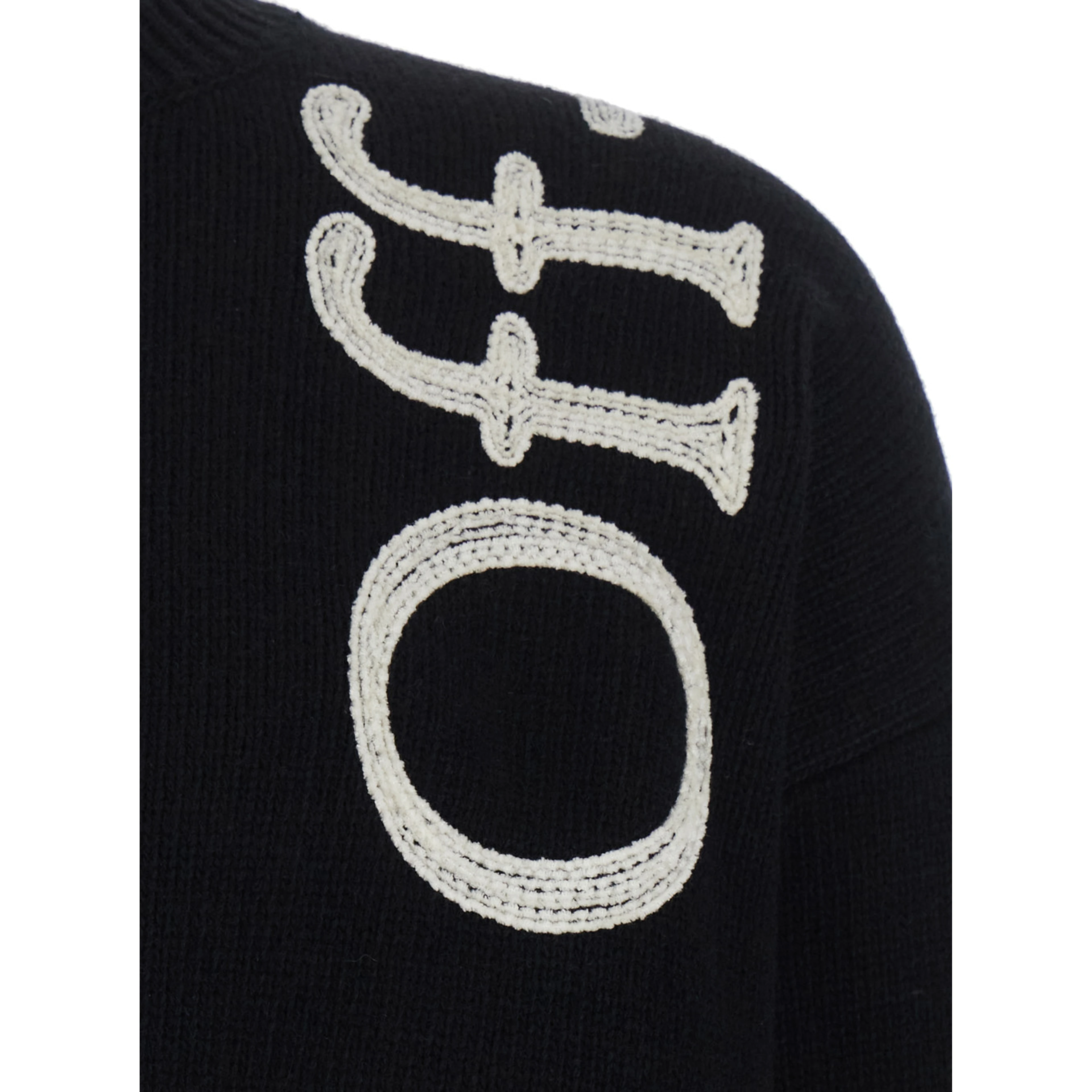 VERTICAL BOOKISH T-shirt with round neck and long sleeves in Black Cotton Unisex