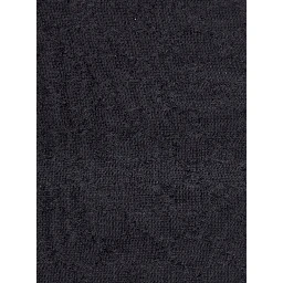 black scarf with tone-on-tone GG all-over motif in wool and silk blend for men
