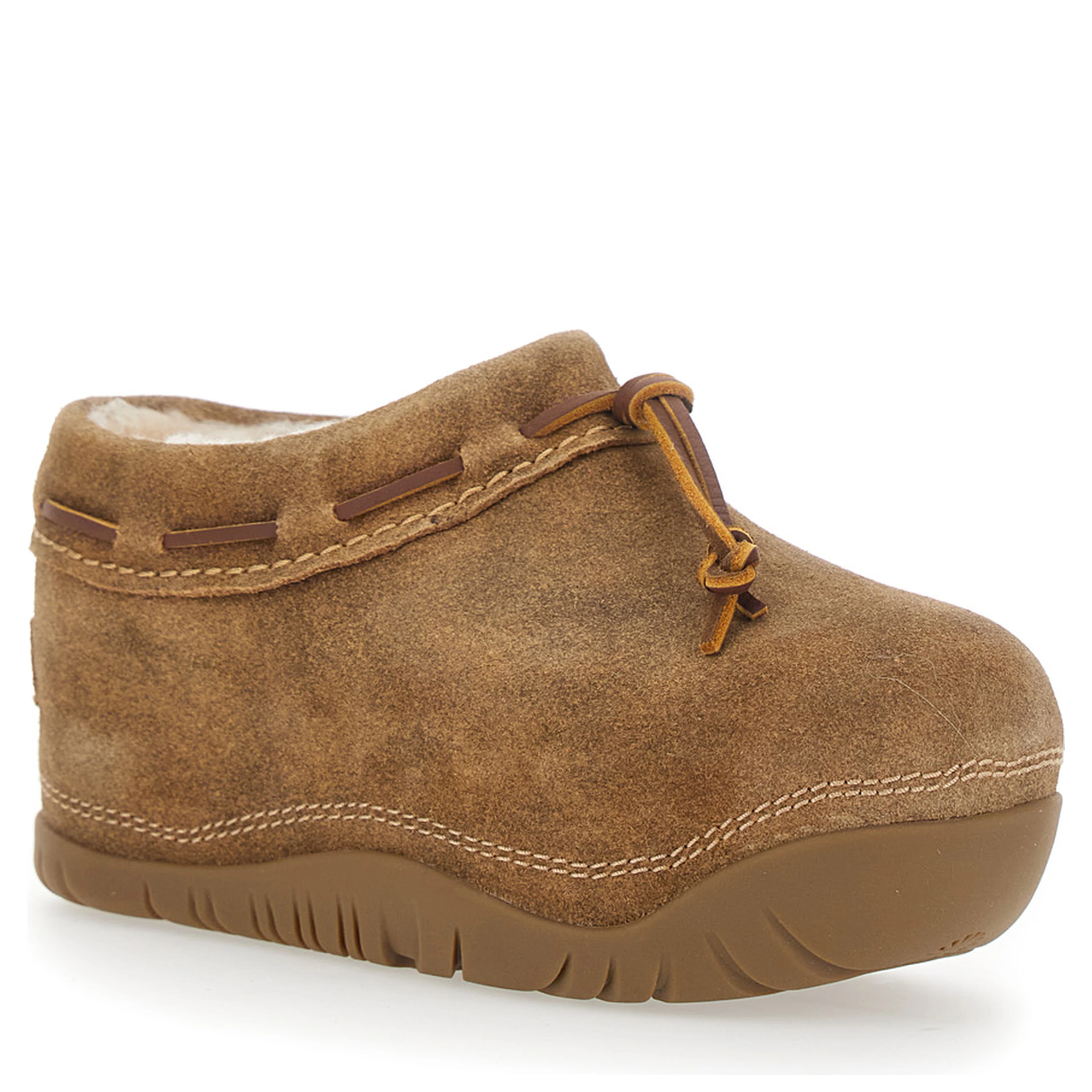 Black Ankle Boots with Laces on the Side in Suede for Women