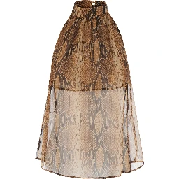 Top characterized by Tortoiseshell Print in Tech Fabric for woman