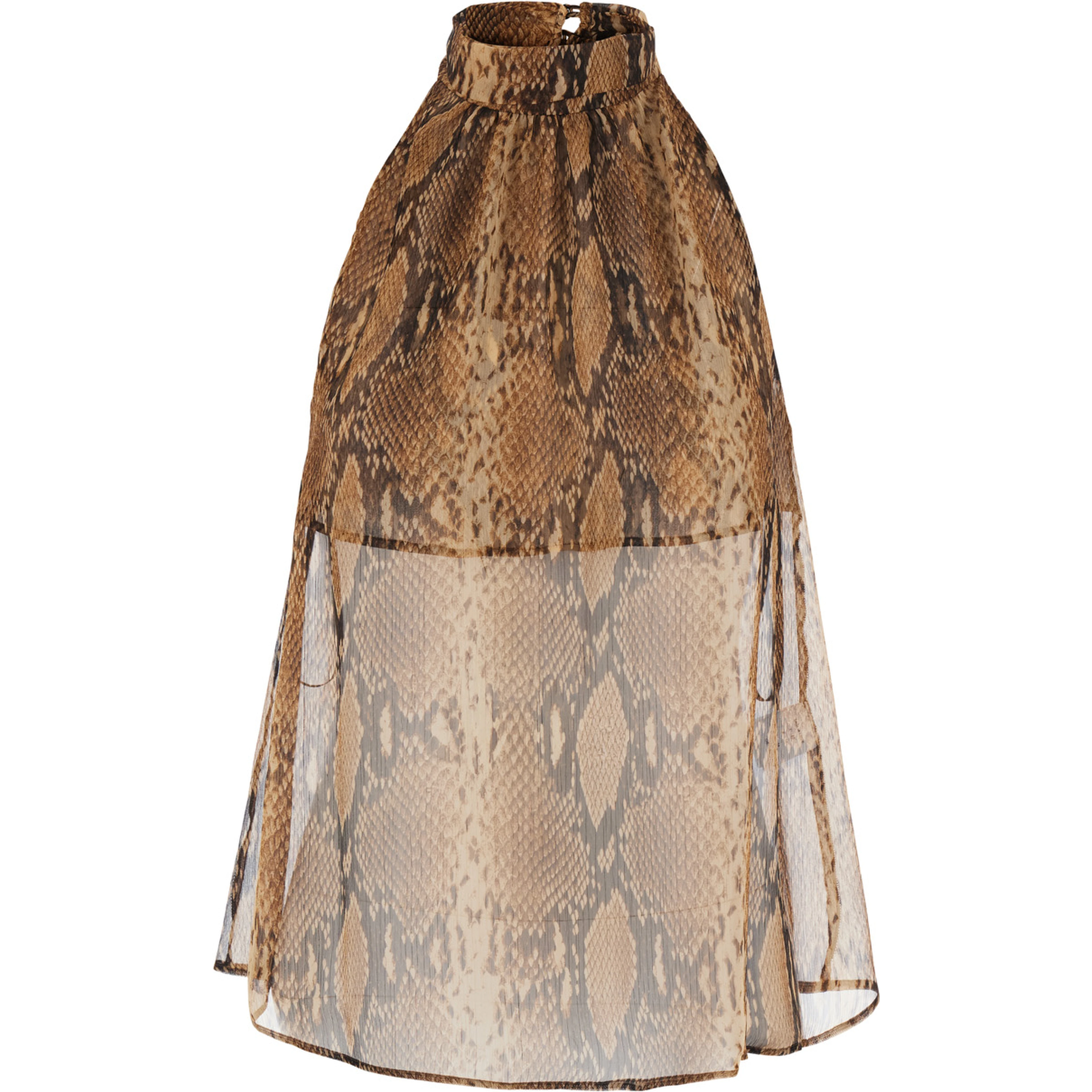 Top characterized by Tortoiseshell Print in Tech Fabric for woman