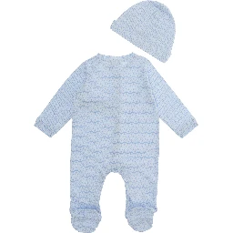 Set composto da giacca e pantaloni in Tech Fabric azzurro per bambino