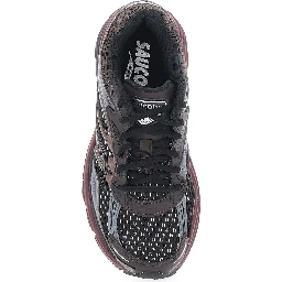 Sneakers with Leather Upper and Rubber Sole Brown