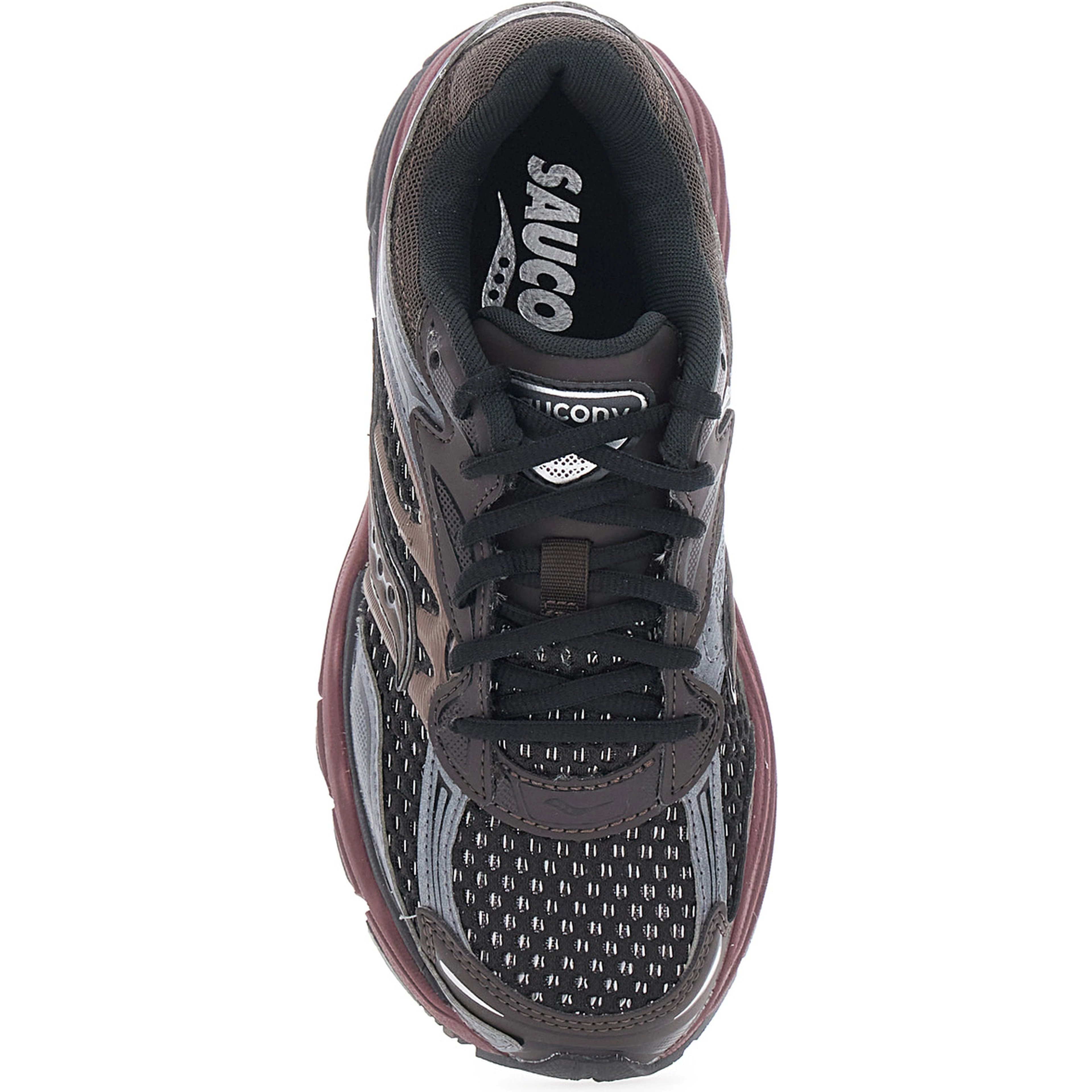 Sneakers with Leather Upper and Rubber Sole Brown