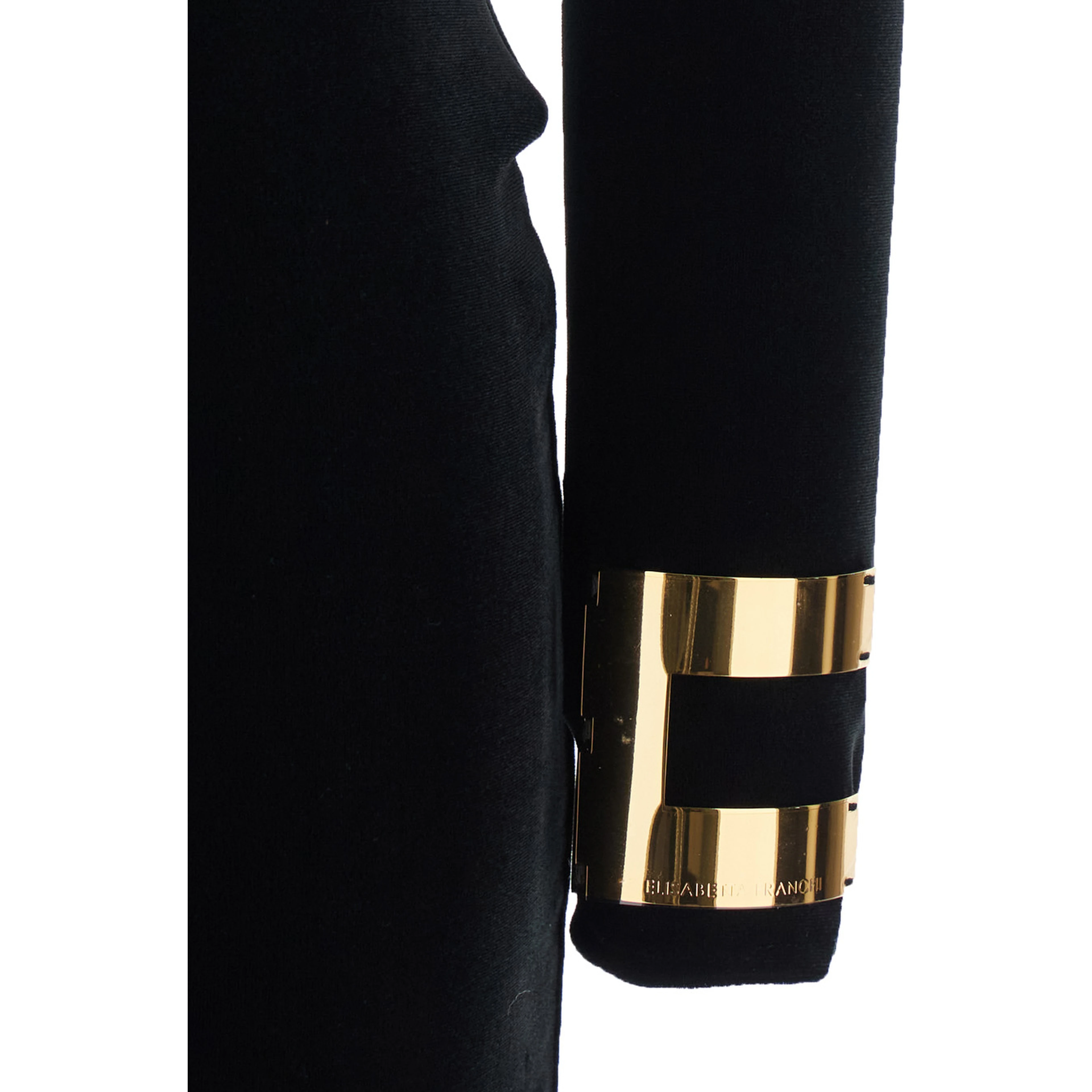 Long velvet dress with V-neck and long sleeves, in velvet, black, woman