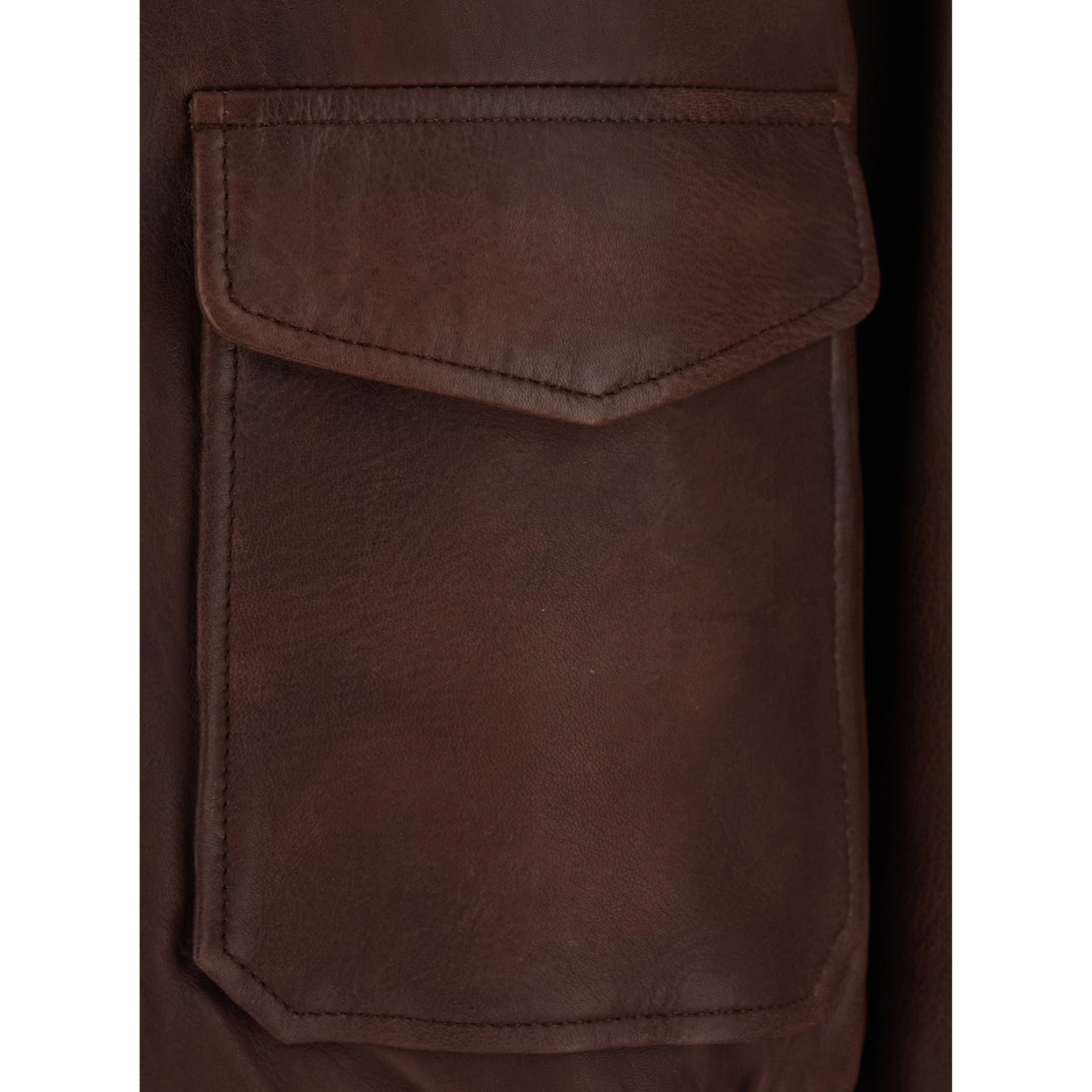 Jacket MARCUS is characterized by a high collar and long sleeves in Tech Fabric in brown for men