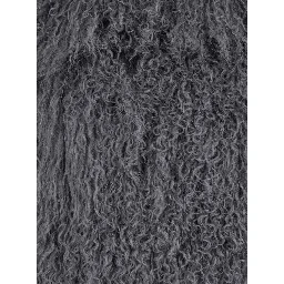 Short Jacket in Grey Tibetan Fur for Women