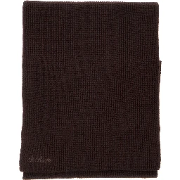 LINA WOOL Scarf with wool, brown, unisex