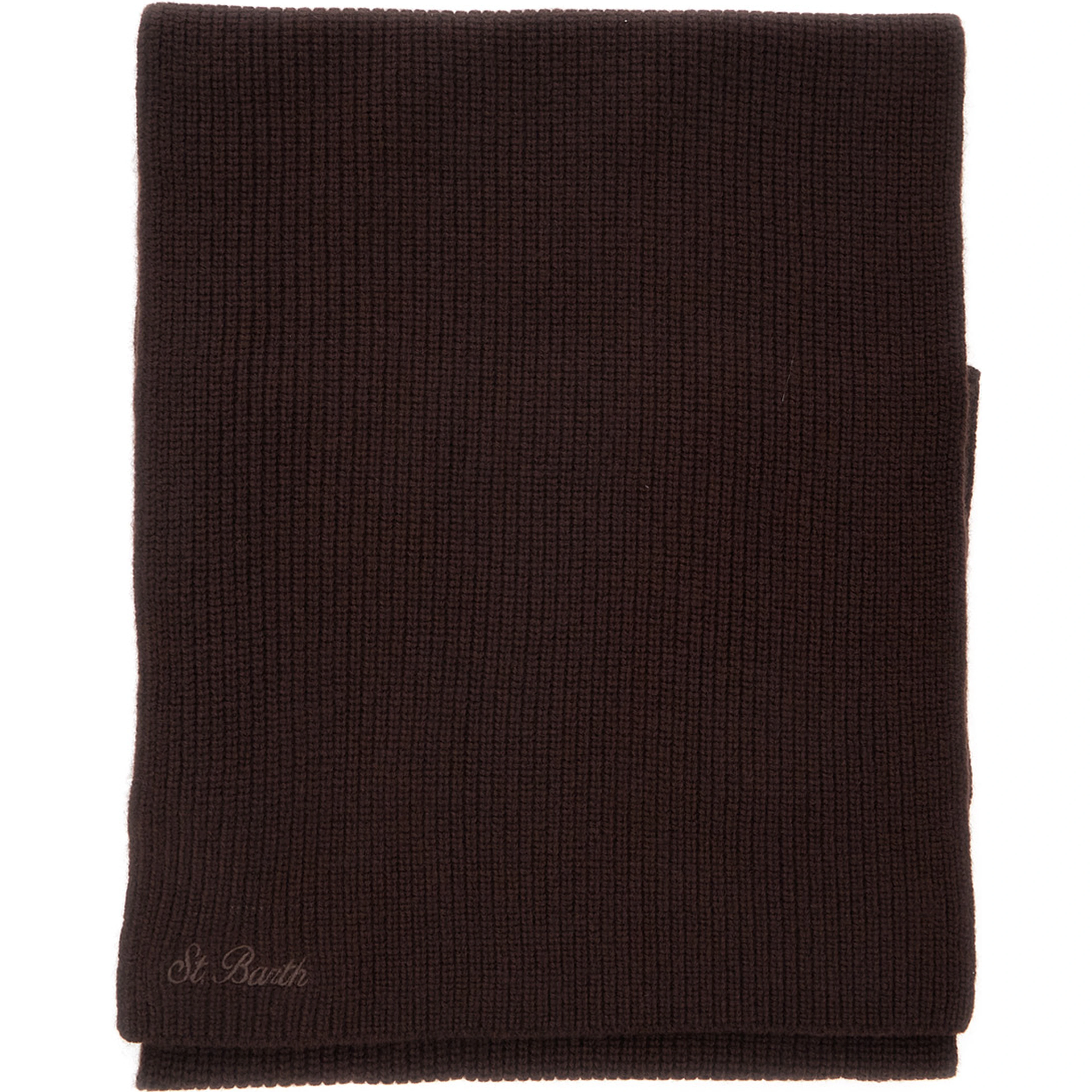 LINA WOOL Scarf with wool, brown, unisex
