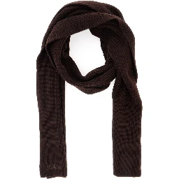 LINA WOOL Scarf with wool, brown, unisex
