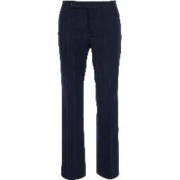 Pants characterized by a comfortable fit and a modern design in blue Tech Fabric for men