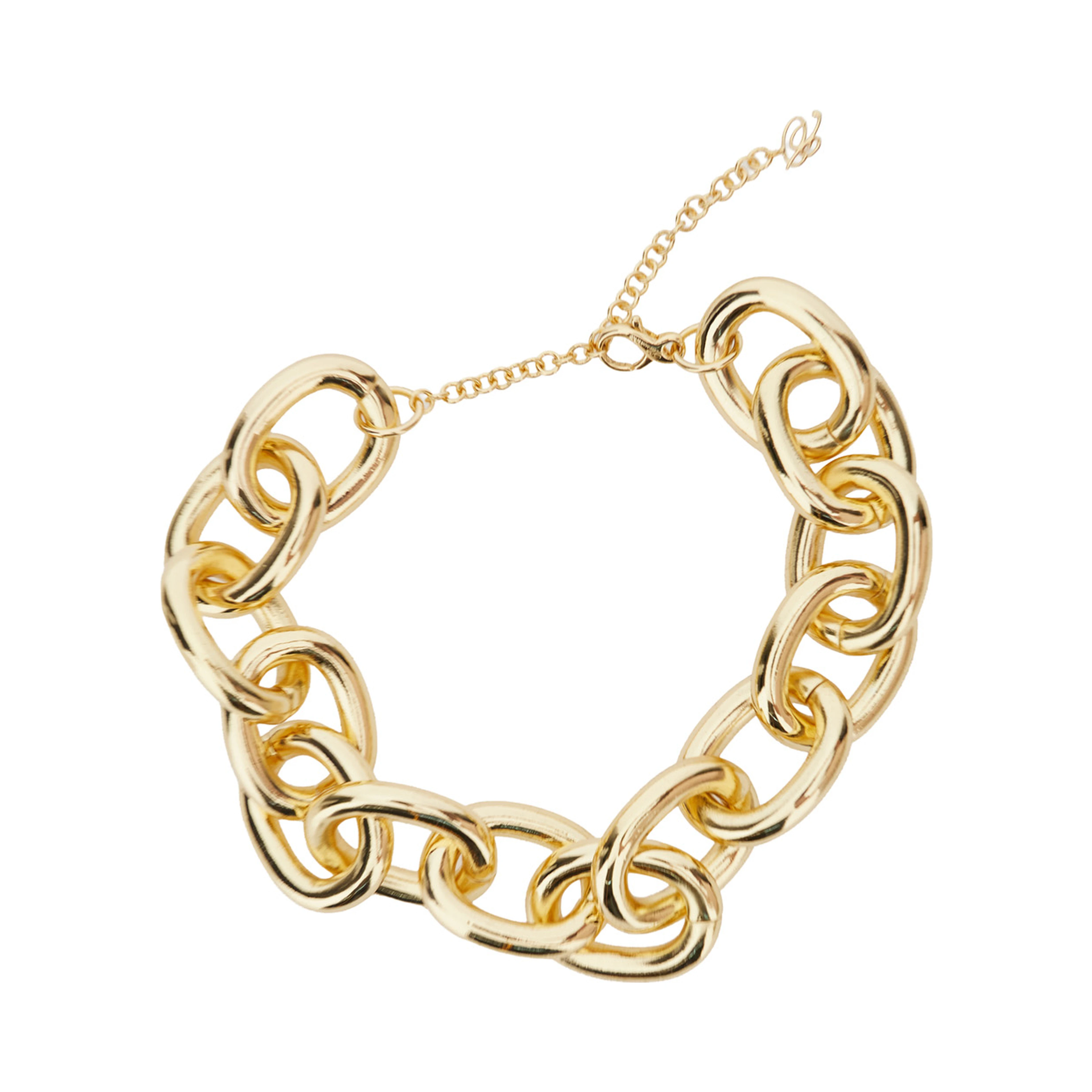 Metallic Brass Chain Necklace for Women