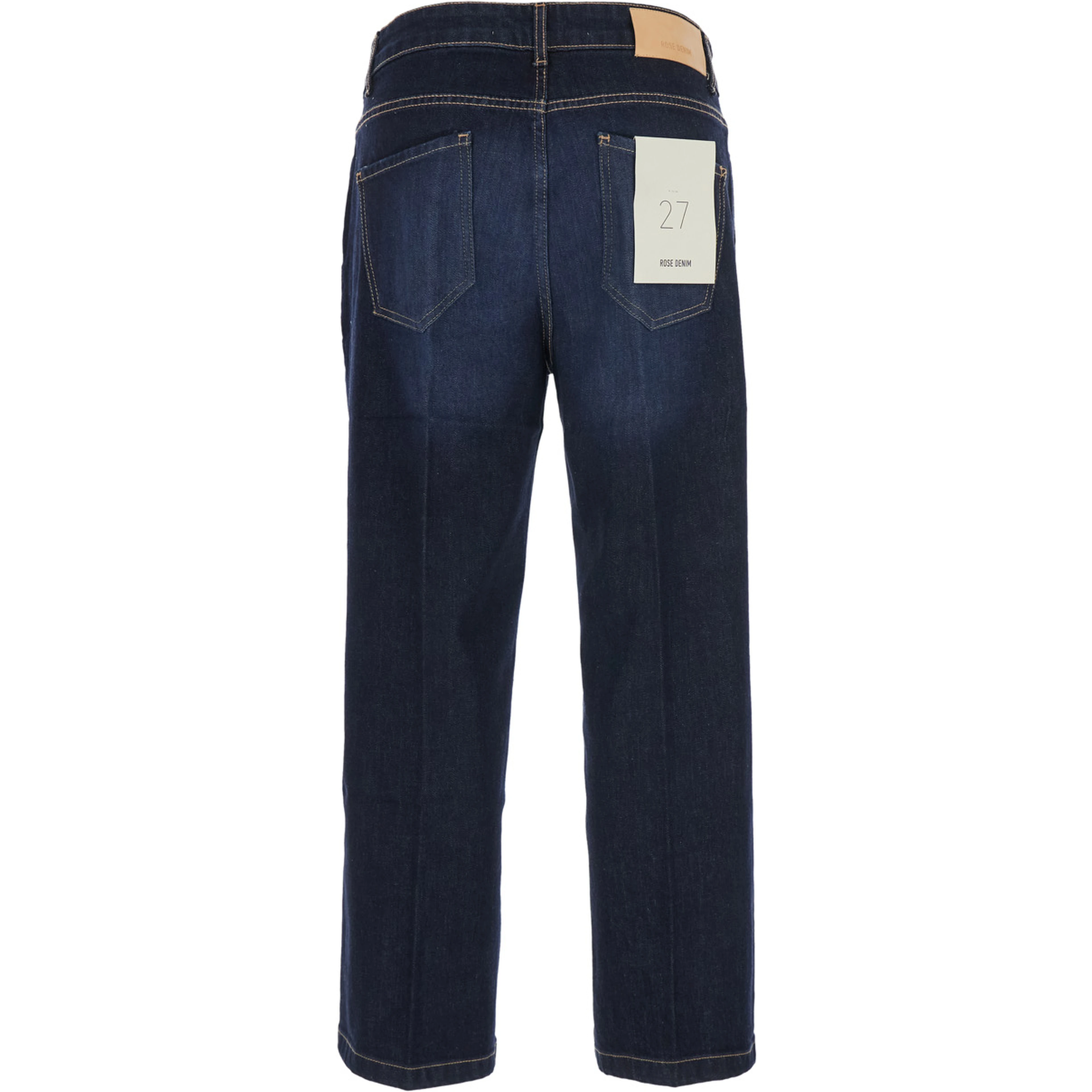 Blue jeans with unique denim fabric details for women