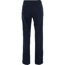 Pants characterized by a comfortable fit and a modern design in blue Tech Fabric for men
