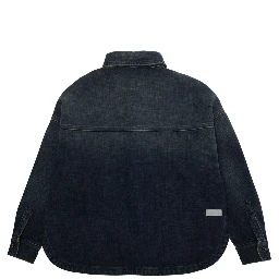 Oversized J-ROSA shirt in cotton, polyester and elastane for boys, blue