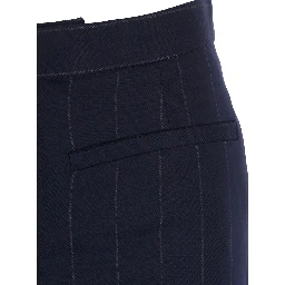 Pants characterized by a comfortable fit and a modern design in blue Tech Fabric for men