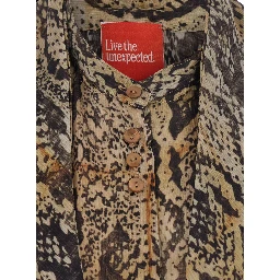 Blue shirt with collar and long sleeves in Tech Fabric for women