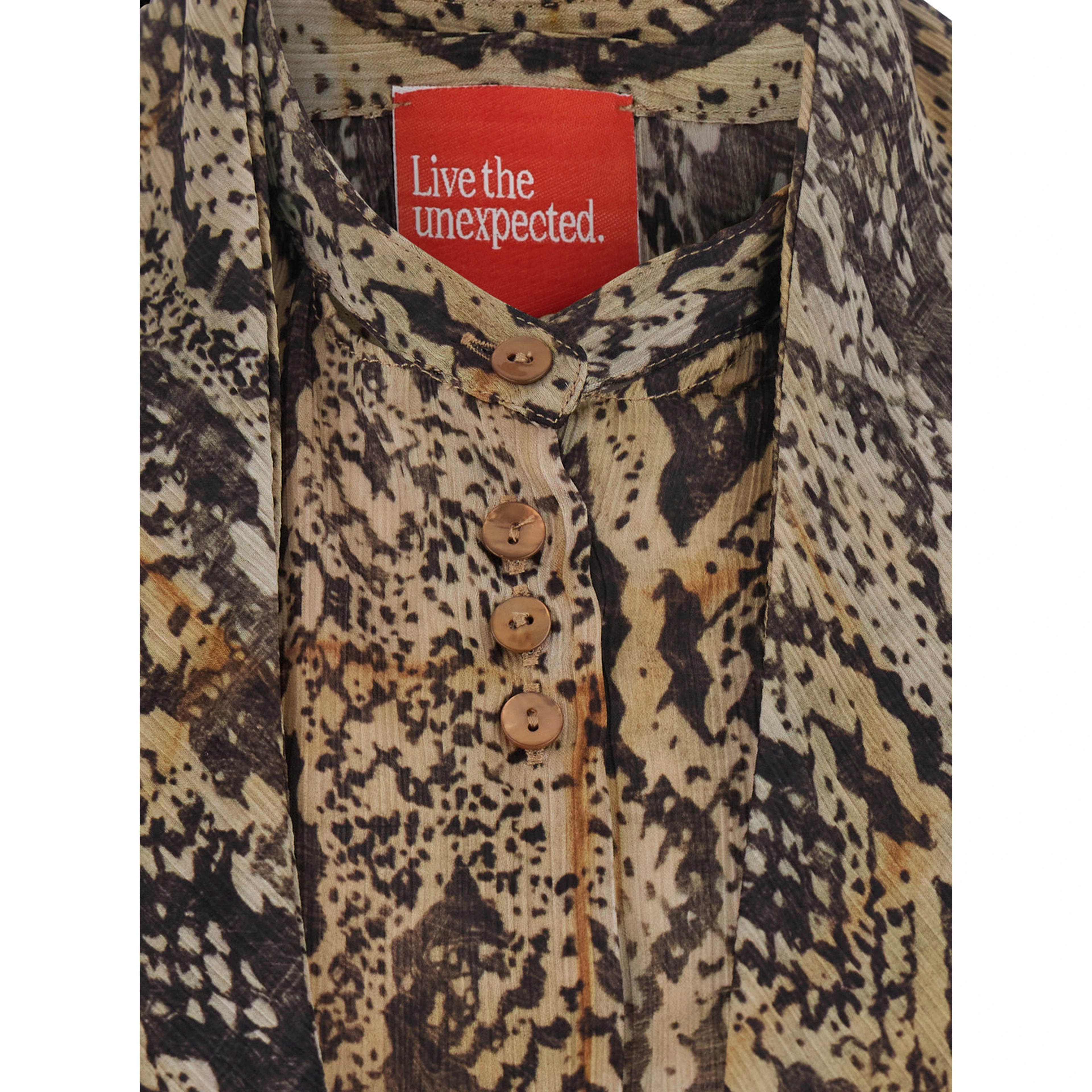 Blue shirt with collar and long sleeves in Tech Fabric for women