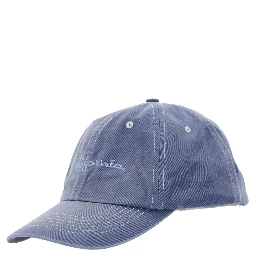 California Blue Baseball Cap with Front Lettering in Cotton Men