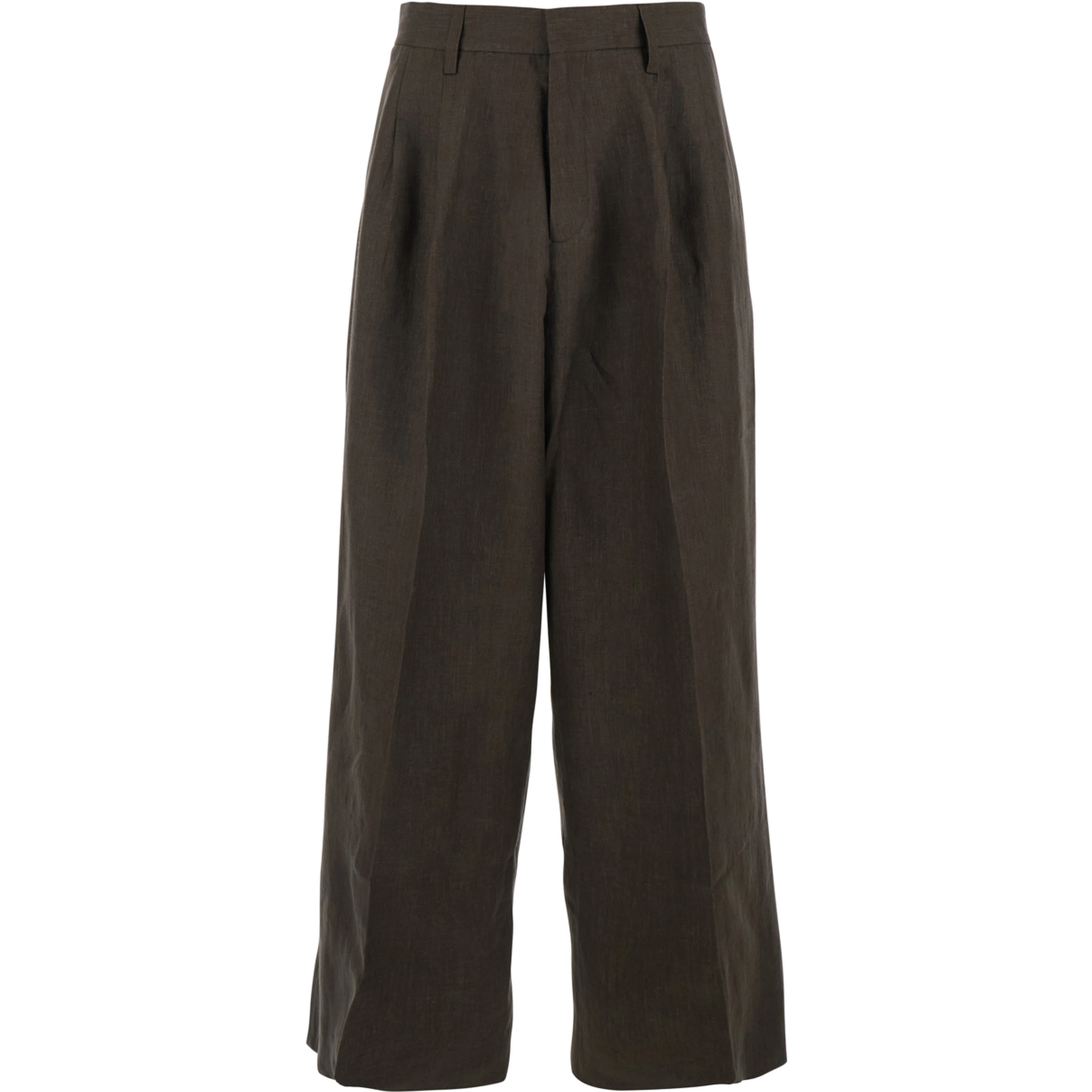 Brown Linen Pants with Two Side Pockets for Men