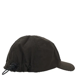 La Casquette Balluchon Brown Baseball Cap with Logo Lettering on the Front and Rear Drawstring Closure in Cotton Man