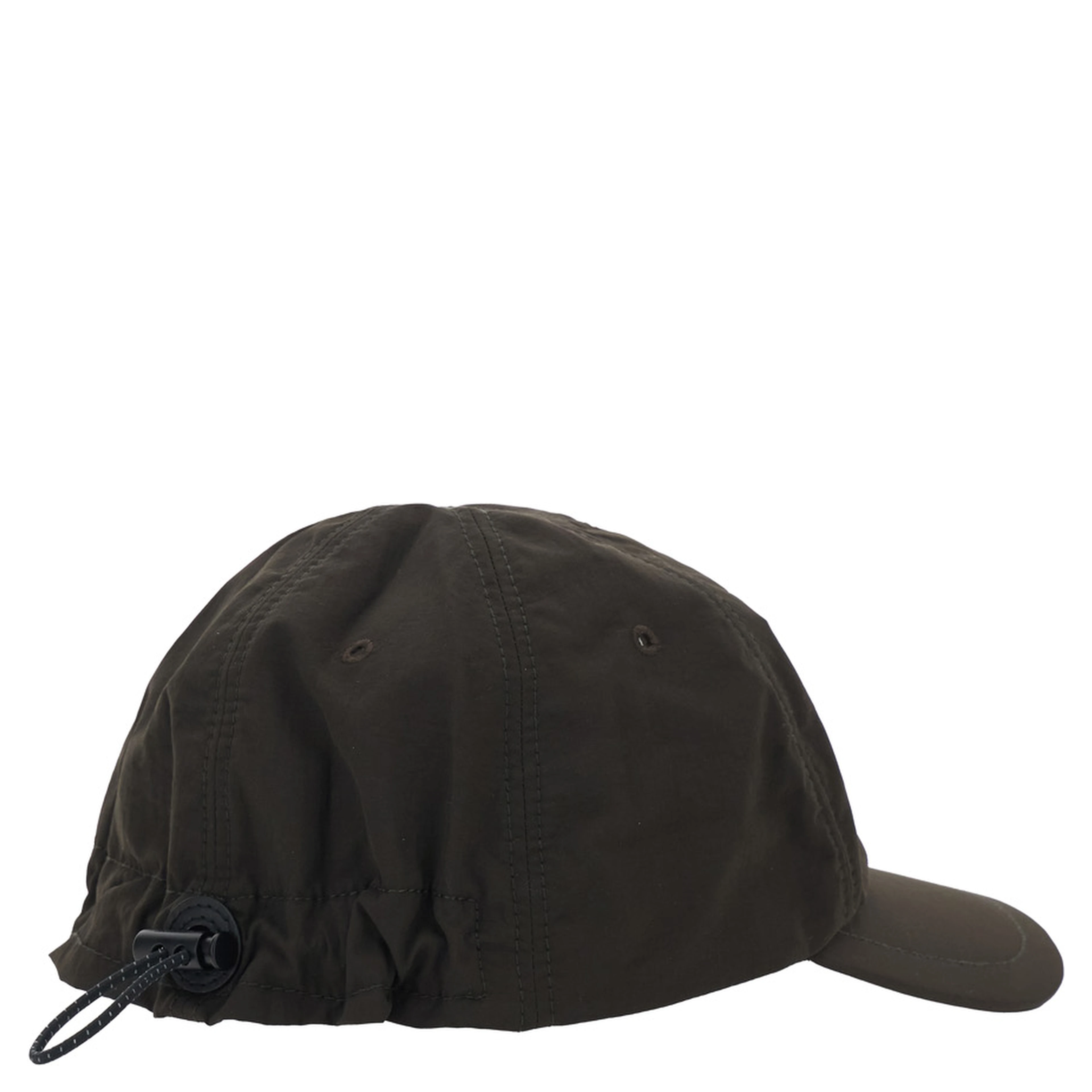 La Casquette Balluchon Brown Baseball Cap with Logo Lettering on the Front and Rear Drawstring Closure in Cotton Man