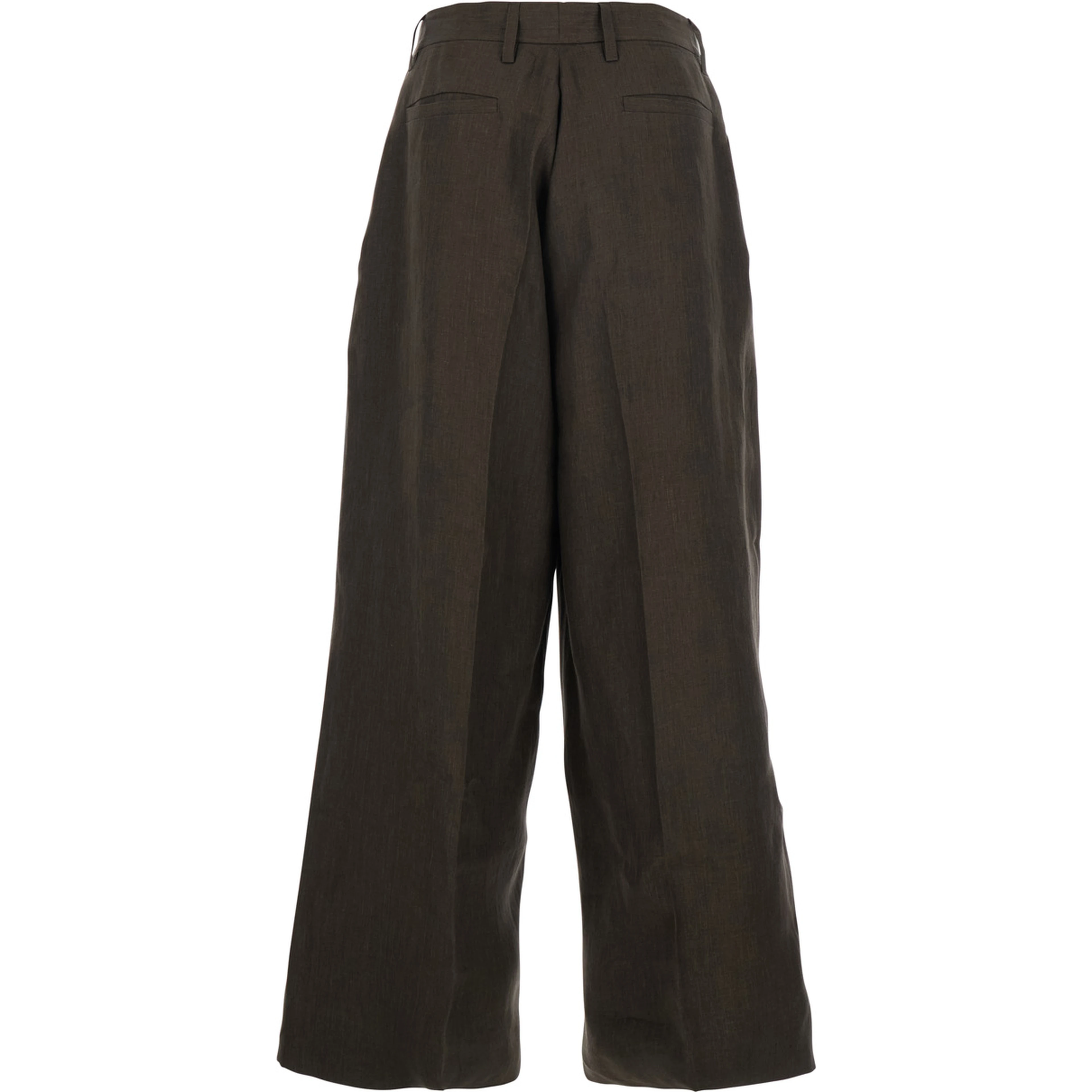 Brown Linen Pants with Two Side Pockets for Men