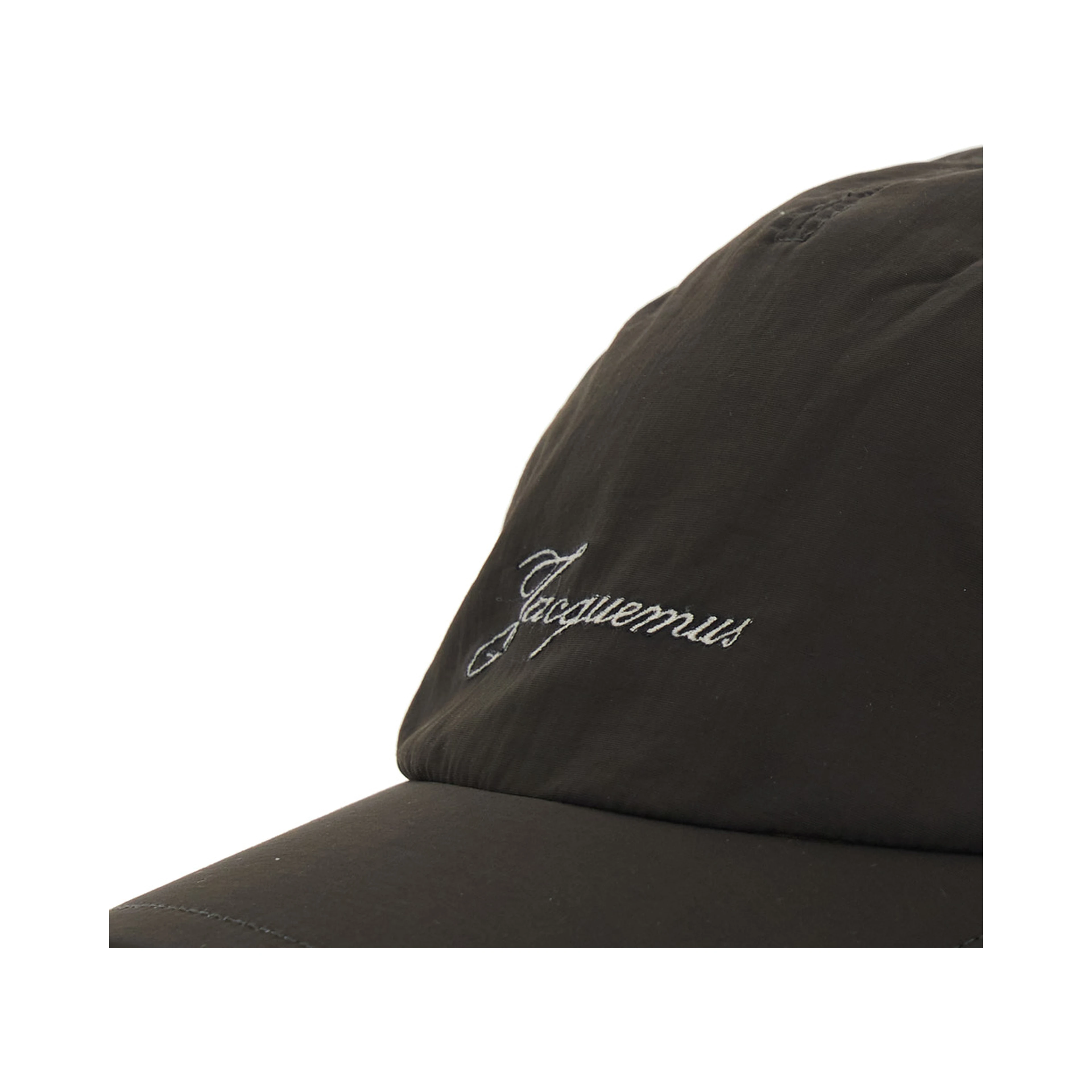 La Casquette Balluchon Brown Baseball Cap with Logo Lettering on the Front and Rear Drawstring Closure in Cotton Man