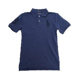 Blue T-Shirt with Round Neck for Men