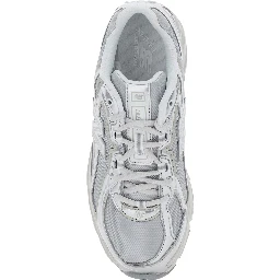 740 silver Colored Sneakers with Metallic Details and logo patch on the side in tech fabric unisex