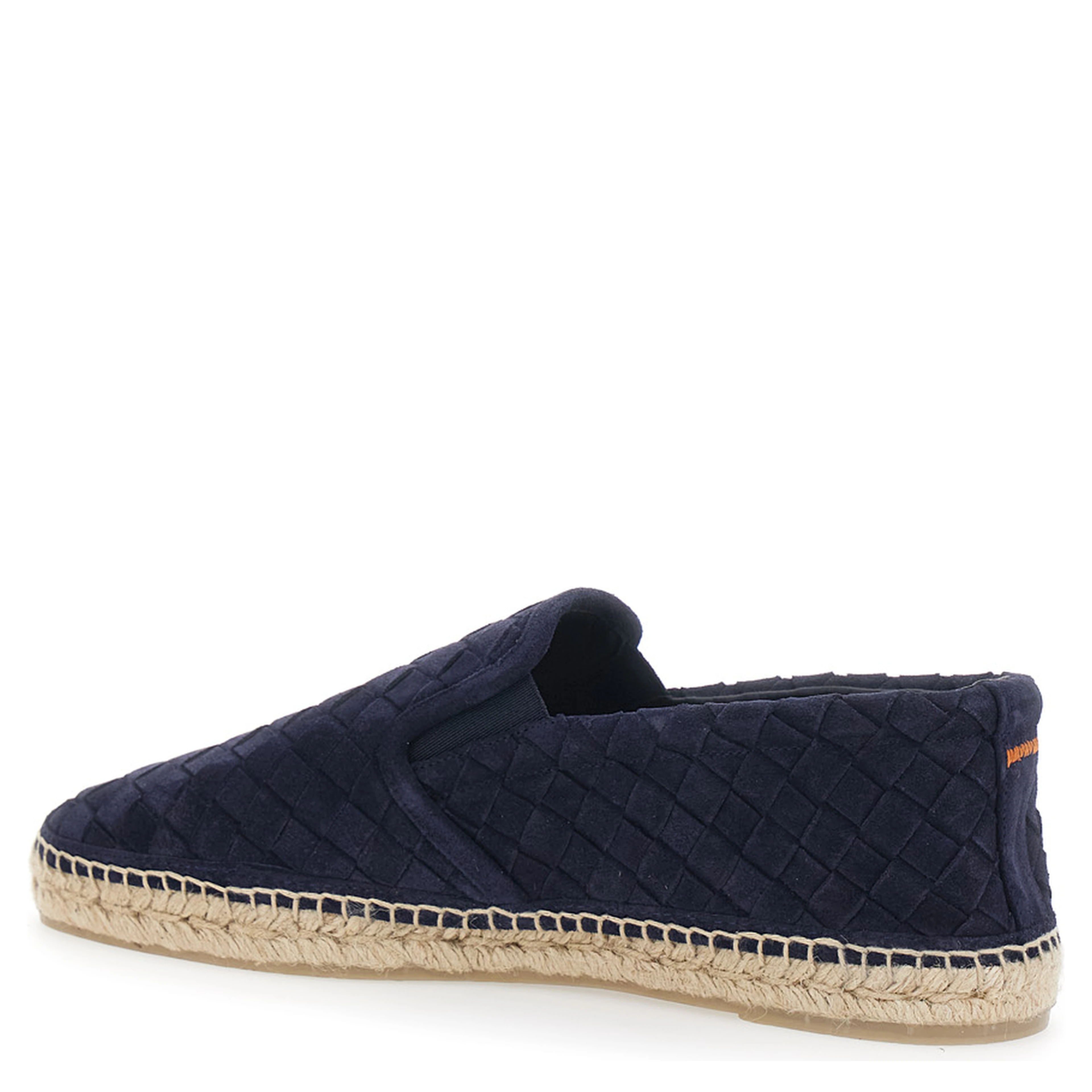 Java Blue Espadrilles with Pull-tab and Contrast Stitching in Suede for Men