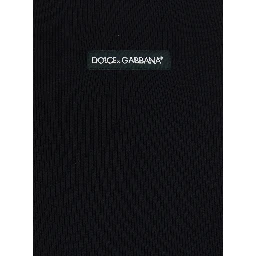 Black Sleeveless Top with Round Neck and Logo Patch on the Front in Cotton for Men