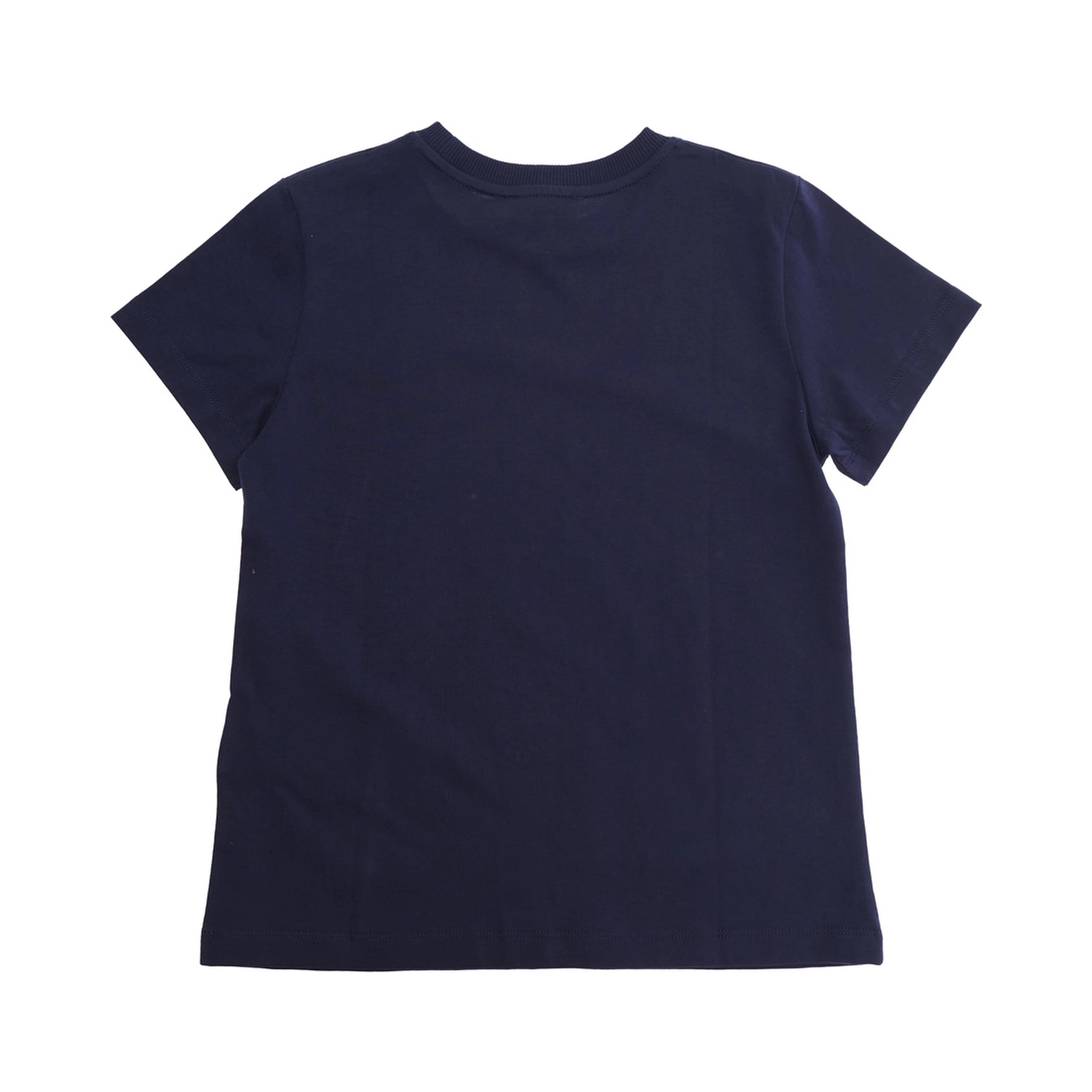 Blue T-Shirt with Logo Print on the Front in Cotton boy