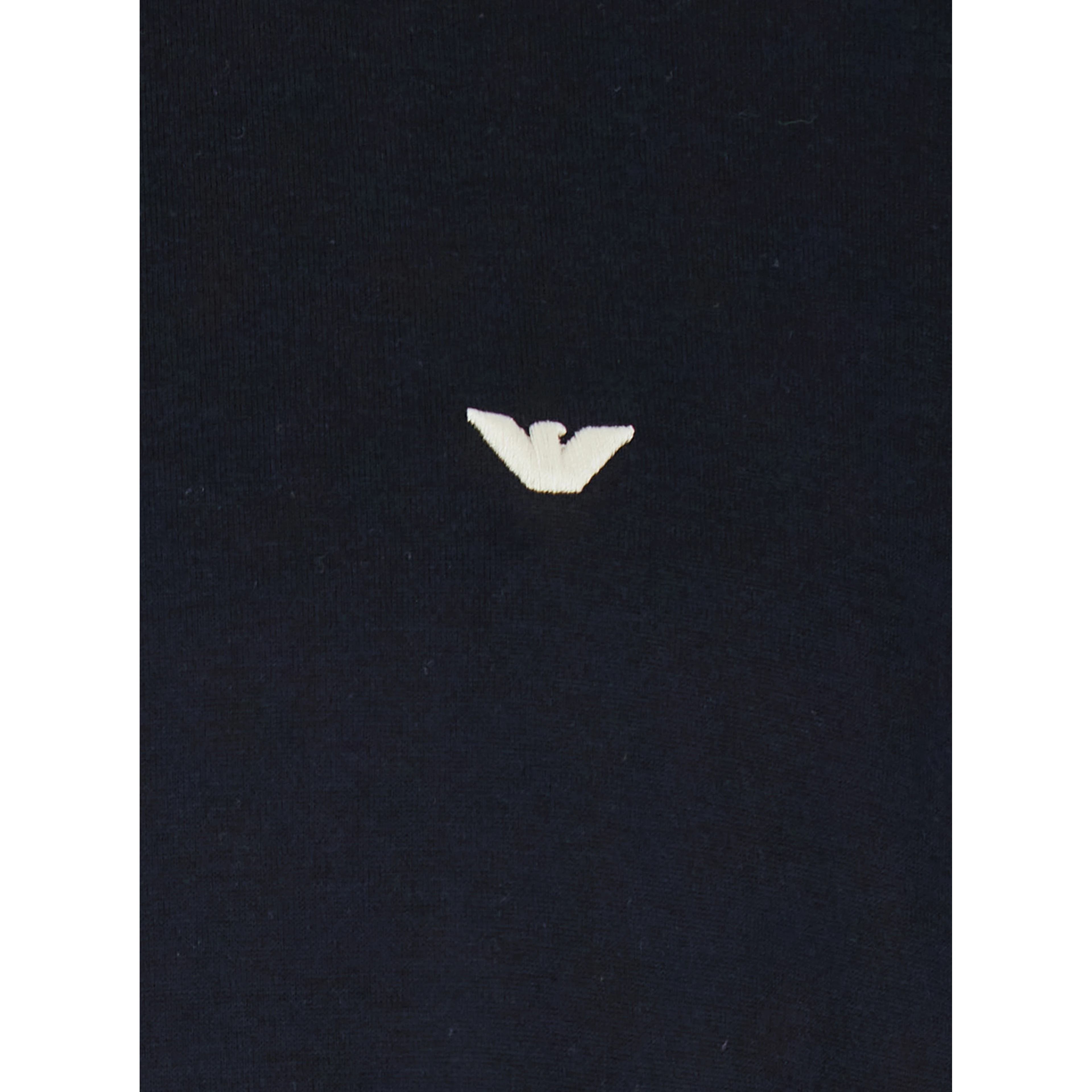 Blue Crewneck T-Shirt with Logo Embroidery on the Front in Cotton Blend Man