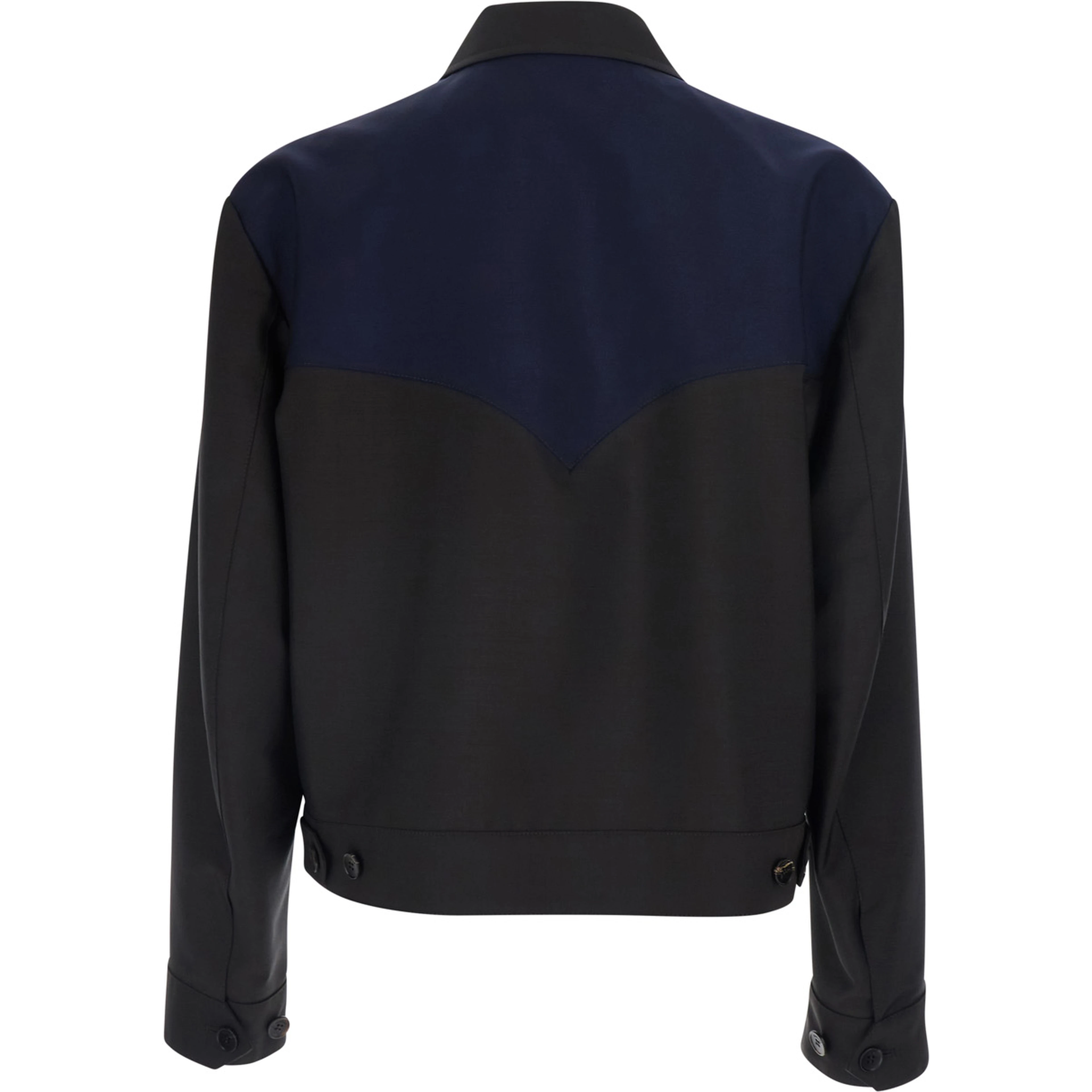Brown Jacket with Classic Collar and Zip Closure on the Front in Leather for Men