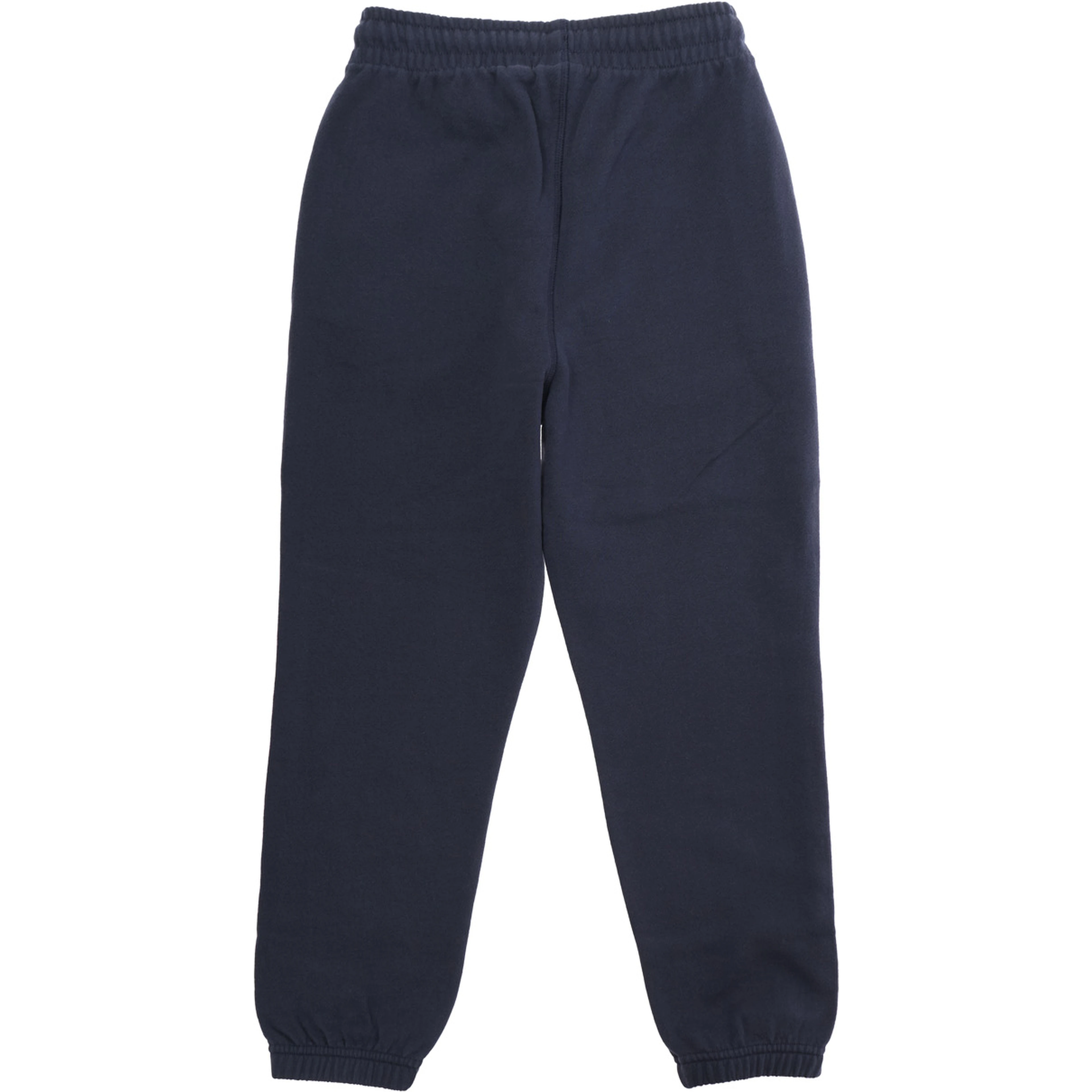 Blue Pants with Elastic Waist and Drawstring and Logo on the Front in Cotton Boy