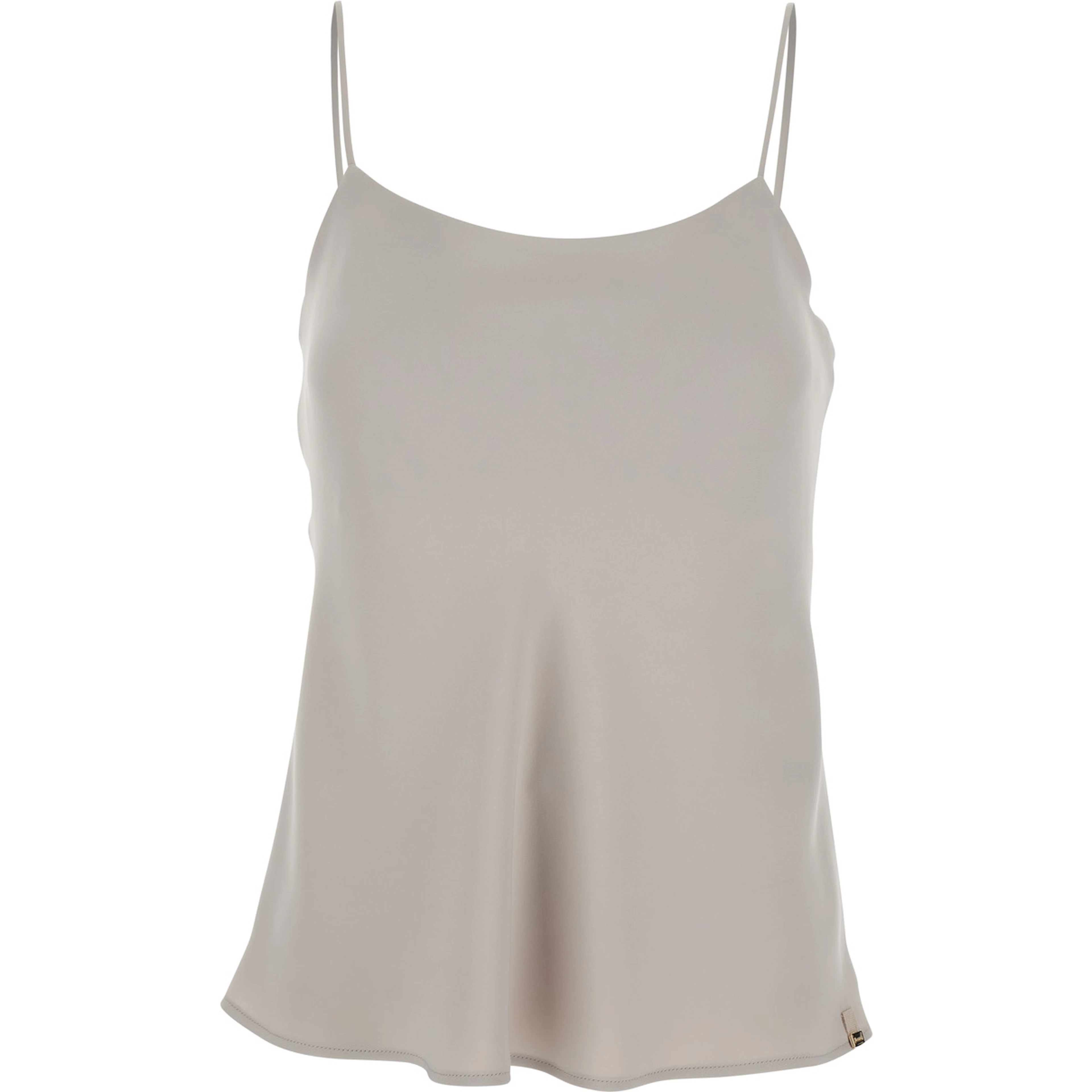 white Top with U-neck in tech fabric women