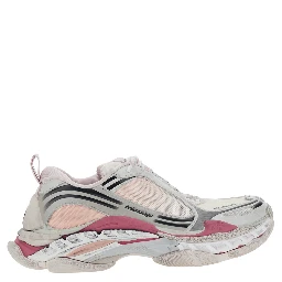 TRIPLE-S 2 Multicolor Sneakers with Logo on the front and back and Worn Effect in Leather for Women