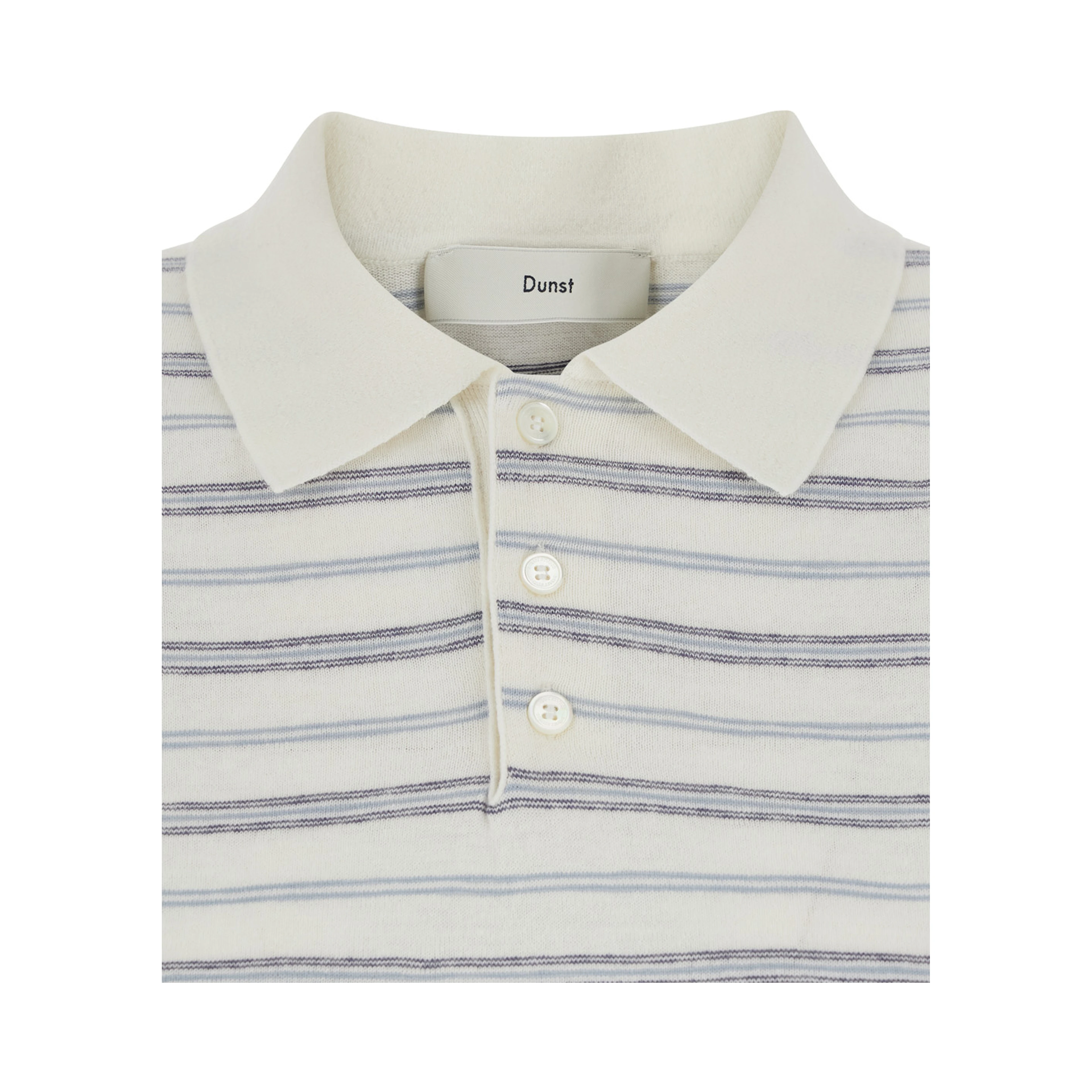 UNISEX LINEN STRIPED POLO KNIT