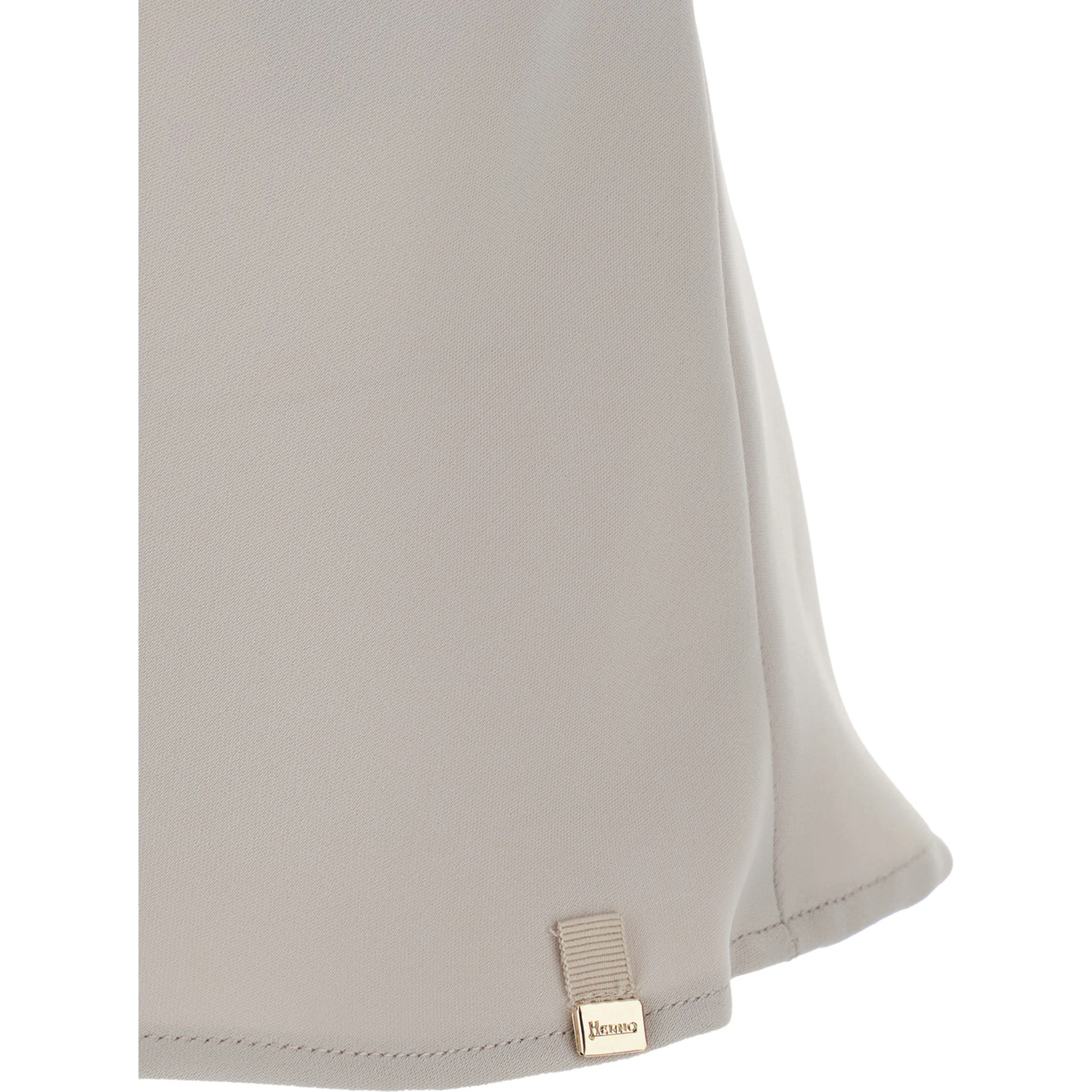 white Top with U-neck in tech fabric women