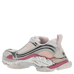 TRIPLE-S 2 Multicolor Sneakers with Logo on the front and back and Worn Effect in Leather for Women